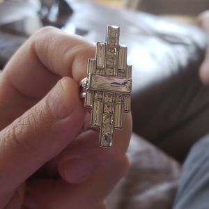 Art Deco crystal ring